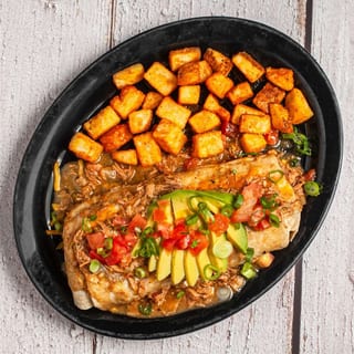 Smothered Breakfast Burrito